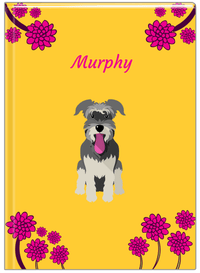 Thumbnail for Personalized Dogs Journal XXIII - Yellow Background - Schnauzer - Front View