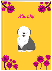 Thumbnail for Personalized Dogs Journal XXIII - Yellow Background - Sheep Dog - Front View