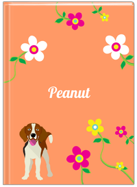 Thumbnail for Personalized Dogs Journal XXV - Orange Background - Beagle - Front View