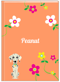 Thumbnail for Personalized Dogs Journal XXV - Orange Background - Dalmatian - Front View