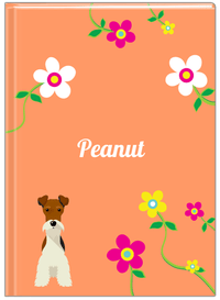Thumbnail for Personalized Dogs Journal XXV - Orange Background - Fox Terrier - Front View