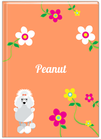 Thumbnail for Personalized Dogs Journal XXV - Orange Background - Poodle - Front View
