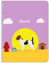 Thumbnail for Personalized Dogs Notebook II - Purple Background - Jack Russell Terrier - Front View