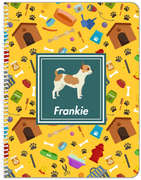 Thumbnail for Personalized Dogs Notebook VI - Yellow Background - Chihuahua - Front View
