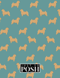 Thumbnail for Personalized Dogs Notebook IX - Teal Background - Norwich Terrier - Back View
