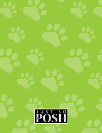 Thumbnail for Personalized Dogs Notebook XV - Green Background - Beagle - Back View