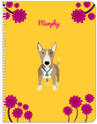 Thumbnail for Personalized Dogs Notebook XXIII - Yellow Background - Bull Terrier - Front View