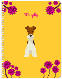 Thumbnail for Personalized Dogs Notebook XXIII - Yellow Background - Fox Terrier - Front View