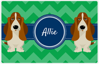 Thumbnail for Personalized Dogs Placemat VIII - Good Buddies - Basset Hound -  View