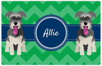 Thumbnail for Personalized Dogs Placemat VIII - Good Buddies - Schnauzer -  View