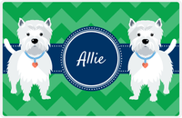 Thumbnail for Personalized Dogs Placemat VIII - Good Buddies - Westie -  View