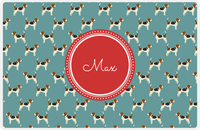 Thumbnail for Personalized Dogs Placemat IX - Teal Background - Beagle -  View