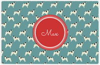 Thumbnail for Personalized Dogs Placemat IX - Teal Background - Borzoi -  View