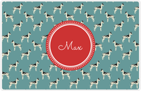 Thumbnail for Personalized Dogs Placemat IX - Teal Background - Great Dane -  View