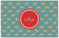Thumbnail for Personalized Dogs Placemat IX - Teal Background - Norwich Terrier -  View