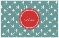 Thumbnail for Personalized Dogs Placemat IX - Teal Background - Poodle -  View