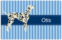 Thumbnail for Personalized Dogs Placemat X - Blue Stripes - Dalmatian -  View