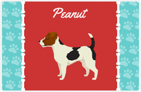 Thumbnail for Personalized Dogs Placemat XI - Paw Borders - Jack Russell -  View