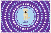 Thumbnail for Personalized Dogs Placemat XII - Paw Circles - Labrador -  View