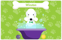 Thumbnail for Personalized Dogs Placemat XV - Dog Wash - Bedlington Terrier -  View