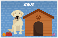 Thumbnail for Personalized Dogs Placemat XVI - Dog House - Labrador -  View