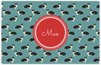 Thumbnail for Personalized Dogs Placemat IX - Teal Background - Border Collie -  View
