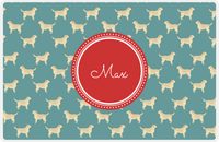 Thumbnail for Personalized Dogs Placemat IX - Teal Background - Labrador Retriever -  View