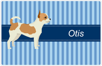 Thumbnail for Personalized Dogs Placemat X - Blue Stripes - Chihuahua -  View