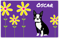 Thumbnail for Personalized Dogs Placemat XXIV - Daisy Dog - Boston Terrier -  View