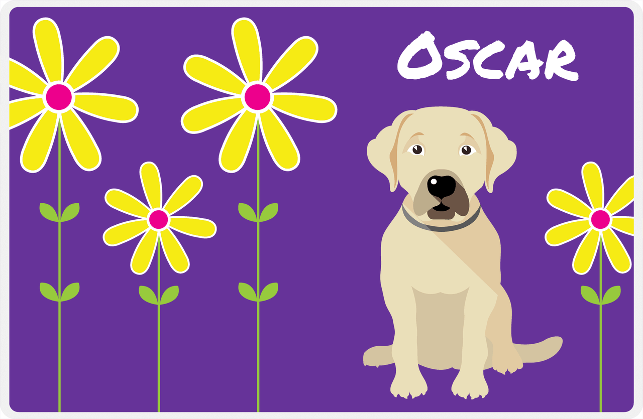 Personalized Dogs Placemat XXIV - Daisy Dog - Labrador Retriever -  View