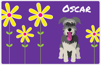 Thumbnail for Personalized Dogs Placemat XXIV - Daisy Dog - Schnauzer -  View