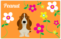 Thumbnail for Personalized Dogs Placemat XXV - Spring Pup - Basset Hound -  View