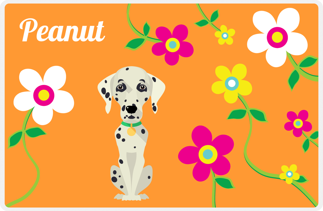 Personalized Dogs Placemat XXV - Spring Pup - Dalmatian -  View