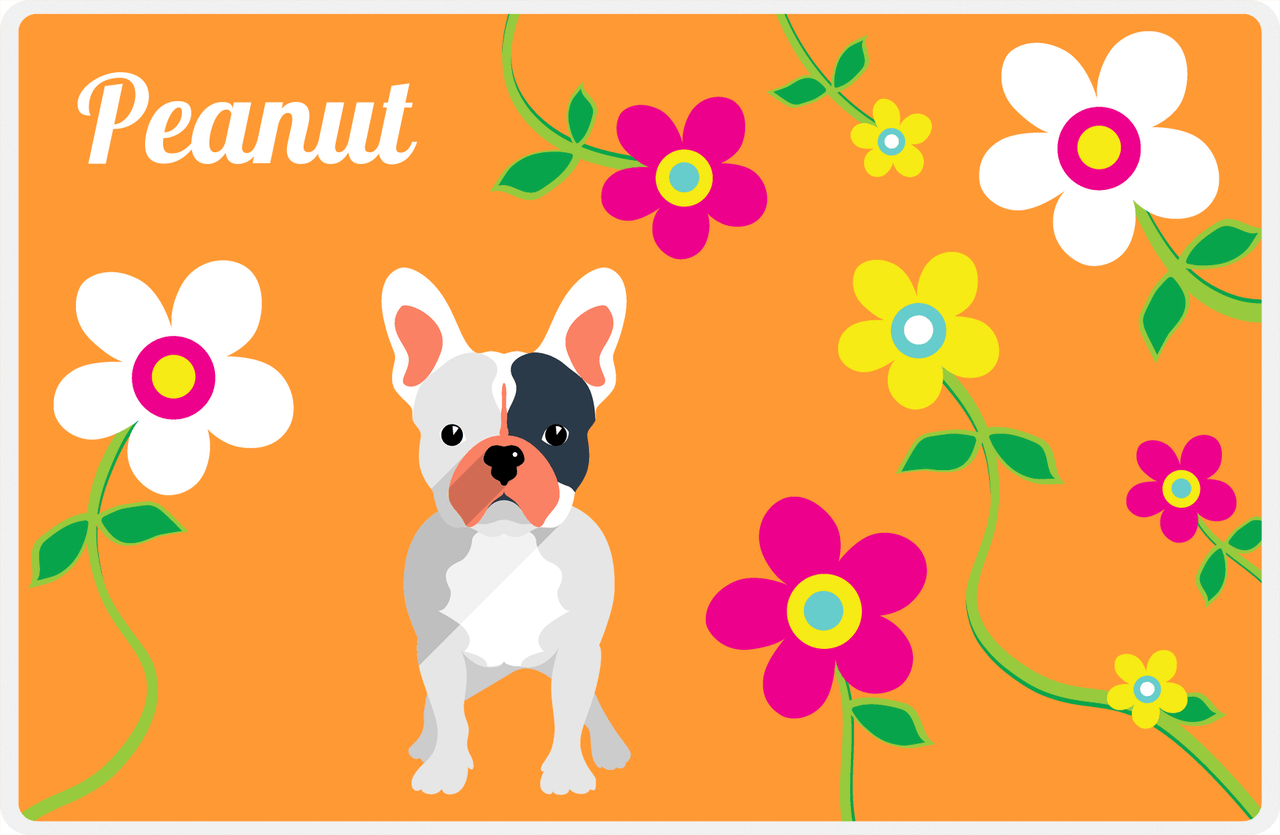 Personalized Dogs Placemat XXV - Spring Pup - French Bulldog -  View
