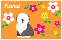Thumbnail for Personalized Dogs Placemat XXV - Spring Pup - Sheep Dog -  View