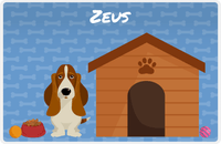 Thumbnail for Personalized Dogs Placemat XVI - Dog House - Basset Hound -  View
