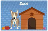 Thumbnail for Personalized Dogs Placemat XVI - Dog House - Bull Terrier -  View