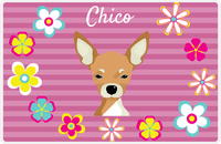 Thumbnail for Personalized Dogs Placemat XIX - Flower Pupper - Chihuahua -  View