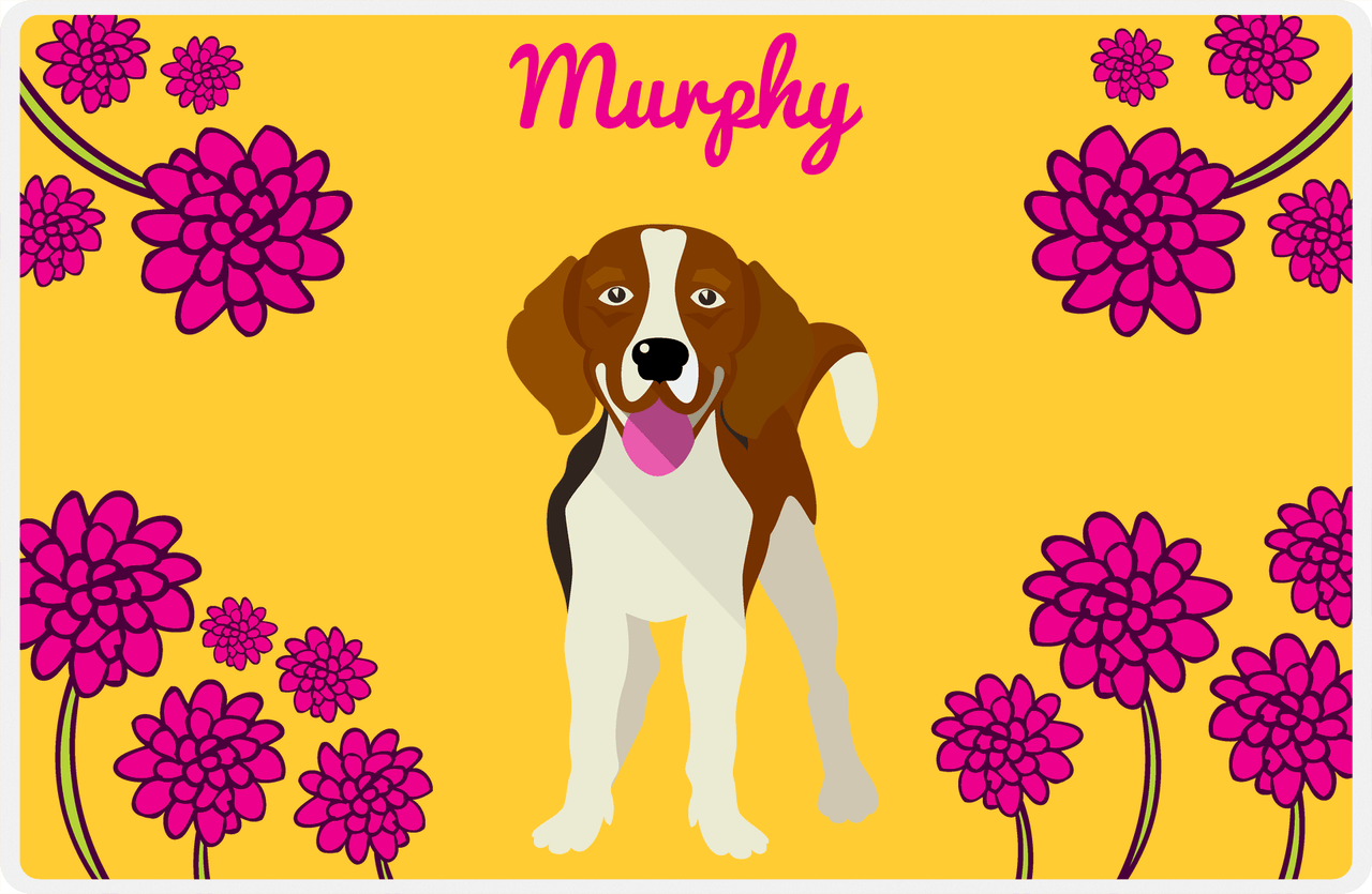 Personalized Dogs Placemat XXIII - Chrysanthemum Canine - Beagle -  View