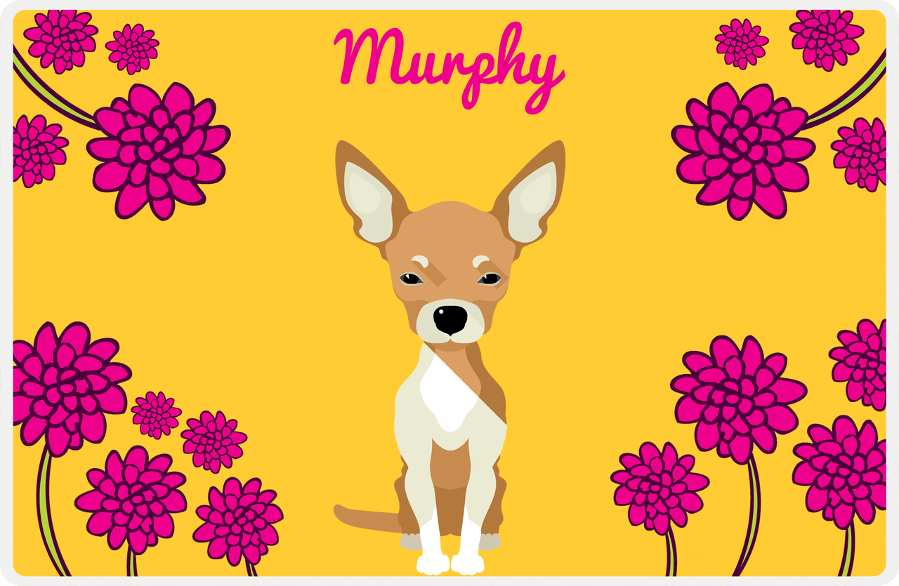 Personalized Dogs Placemat XXIII - Chrysanthemum Canine - Chihuahua -  View