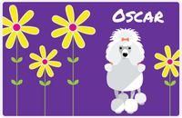 Thumbnail for Personalized Dogs Placemat XXIV - Daisy Dog - Poodle -  View