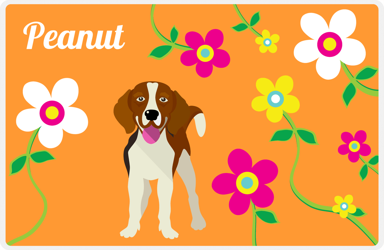 Personalized Dogs Placemat XXV - Spring Pup - Beagle -  View