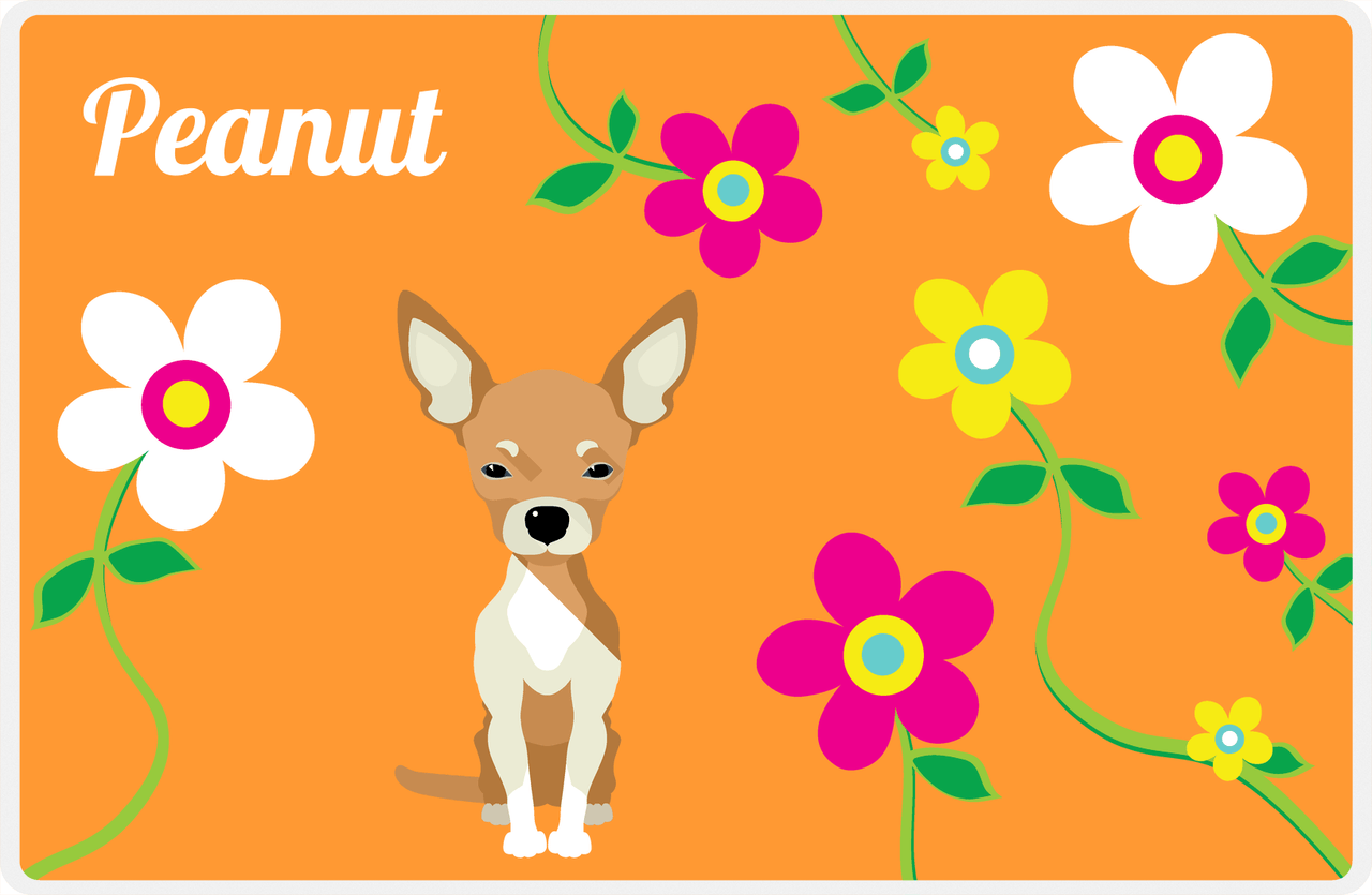 Personalized Dogs Placemat XXV - Spring Pup - Chihuahua -  View