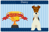 Thumbnail for Personalized Dogs Placemat XX - Trophy Doggo - Fox Terrier -  View