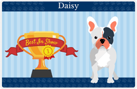 Thumbnail for Personalized Dogs Placemat XX - Trophy Doggo - French Bulldog -  View