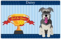 Thumbnail for Personalized Dogs Placemat XX - Trophy Doggo - Schnauzer -  View