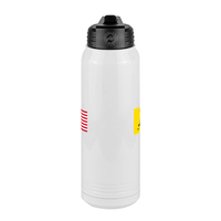 Thumbnail for Don't Tread On Me Water Bottle (30 oz) - Gadsden Flag & USA Flag - Front View