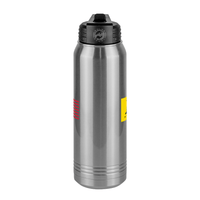 Thumbnail for Don't Tread On Me Water Bottle (30 oz) - Gadsden Flag & USA Flag - Front View