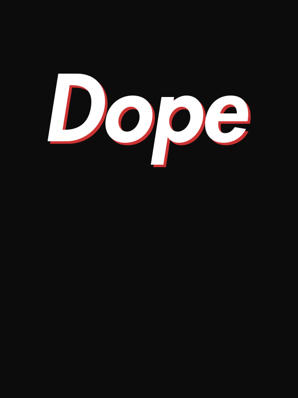 Dope T-Shirt - Black - Decorate View