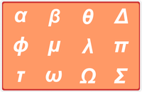 Thumbnail for Personalized Double-Sided Autism Non-Speaking Physics Symbols & Number Board Placemat - Orange Background -  View